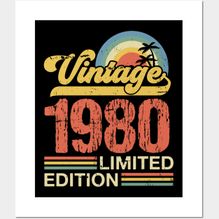 Retro vintage 1980 limited edition Posters and Art